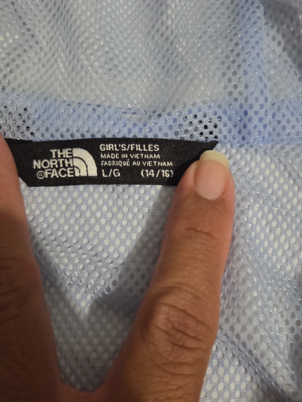 The North Face Blue Lightweight Wind Breaker